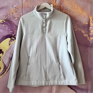 5/$30 Telluride Clothing Company Quarter Button Fleece Pullover Sweater L